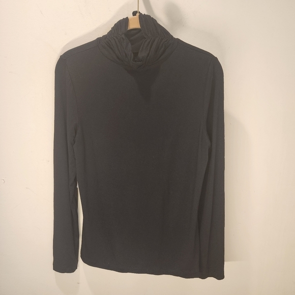 FLAIR Women's Black Turtlle Neck Long Sleeves Tshit size S NWT - Picture 6 of 9